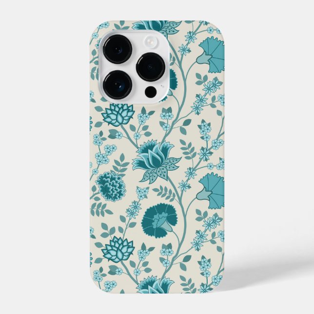Funda Para iPhone Teatro jacobeo floral grande en crema (Reverso )