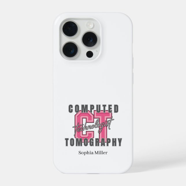 Funda Para iPhone Tecnólogo de Tomografía Computarizada Personalizad (Reverso )