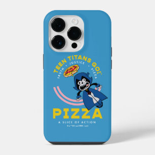Funda Para iPhone 14 Pro ¡Teen Titans Go! Raven "Verdad Justicia Pizza"