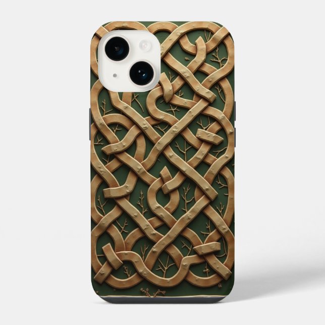 Funda Para iPhone Tejido celta (Reverso )
