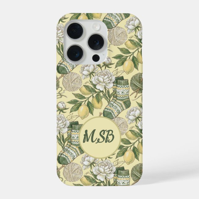 Funda Para iPhone Tejido de Limón de Verano (Reverso )