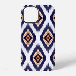 Funda Para iPhone 12 tejido de tela de patrón ikat étnico tribal motivo