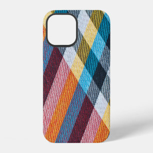 Funda Para iPhone 12 Tela de Paño Tailandés: Textura de tela en primer 