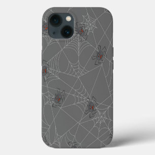 Telaraña de Halloween y calabazas