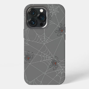 Funda Para iPhone 13 Pro Telaraña de Halloween y calabazas
