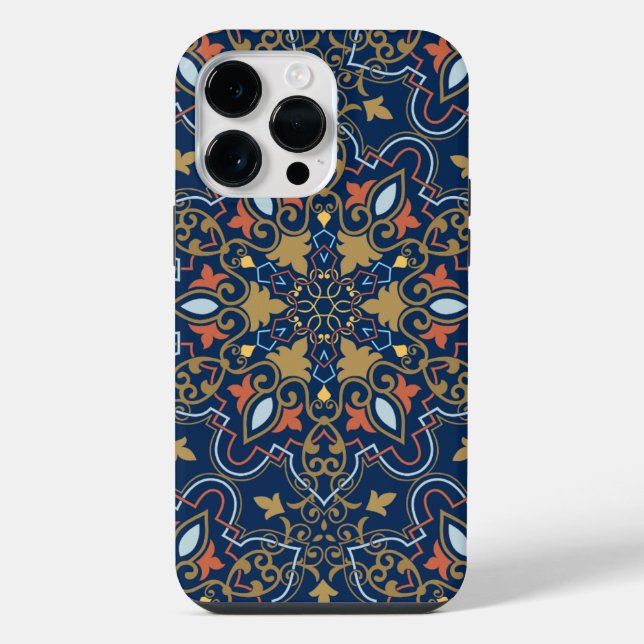 Funda Para iPhone Teléfono con patrón oriental (Reverso )