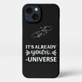 Teléfono estuche blanco "Ya es tu universo"