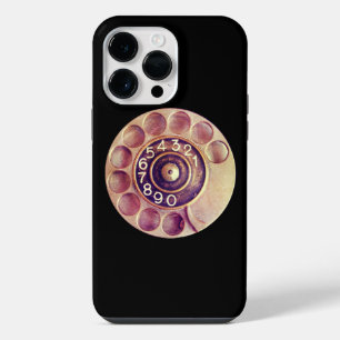 Funda Para iPhone 14 Pro Max Teléfono rotativo vintage