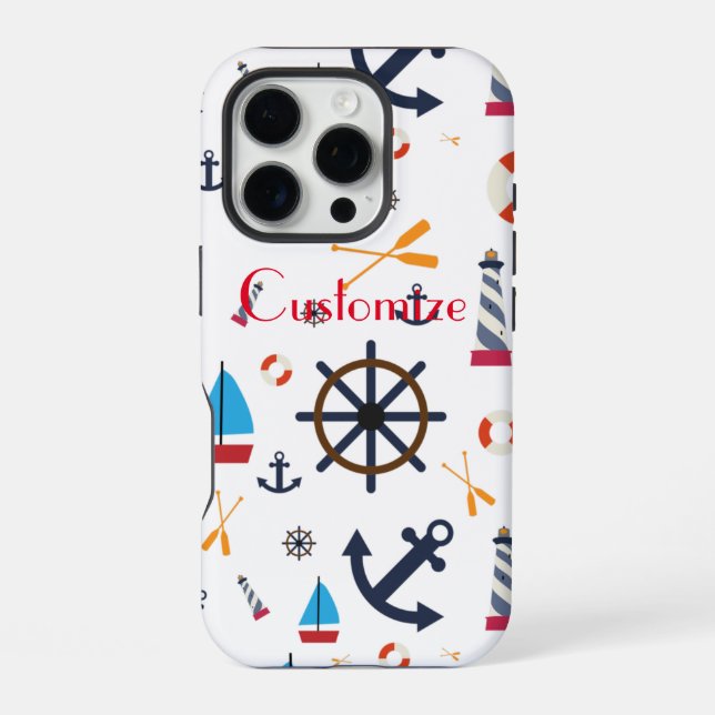 Funda Para iPhone Tema Náutico Thunder_Cove (Reverso )
