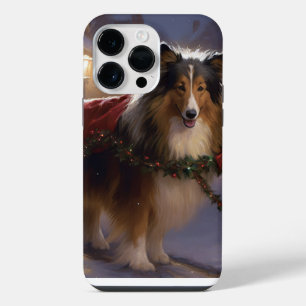 Funda Para iPhone 14 Pro Max Temporada festiva de los Navidades de Sheepdog de
