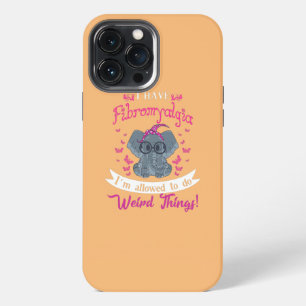 Funda Para iPhone 13 Pro Max Tengo conciencia de fibromialgia elefante lindo