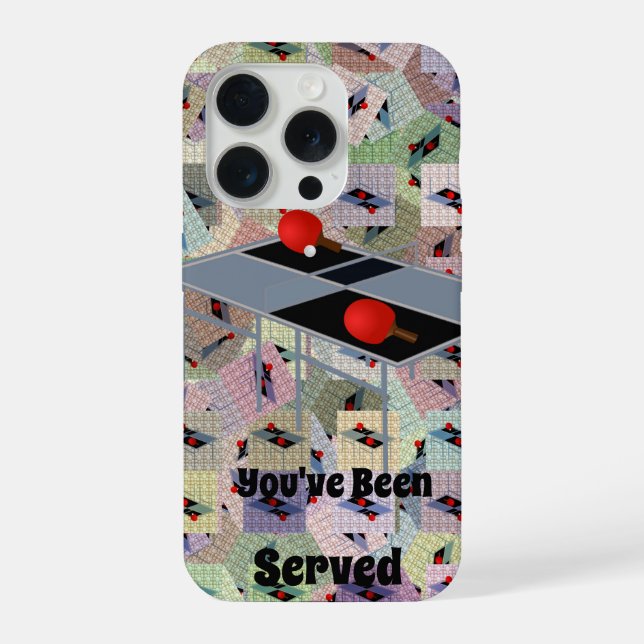 Funda Para iPhone Tenis de Mesa Servido, Tarjeta Magnética (Reverso )
