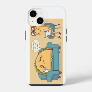 Funda Para iPhone 14 Terapia del Martes de Taco - Arte de comida de dib