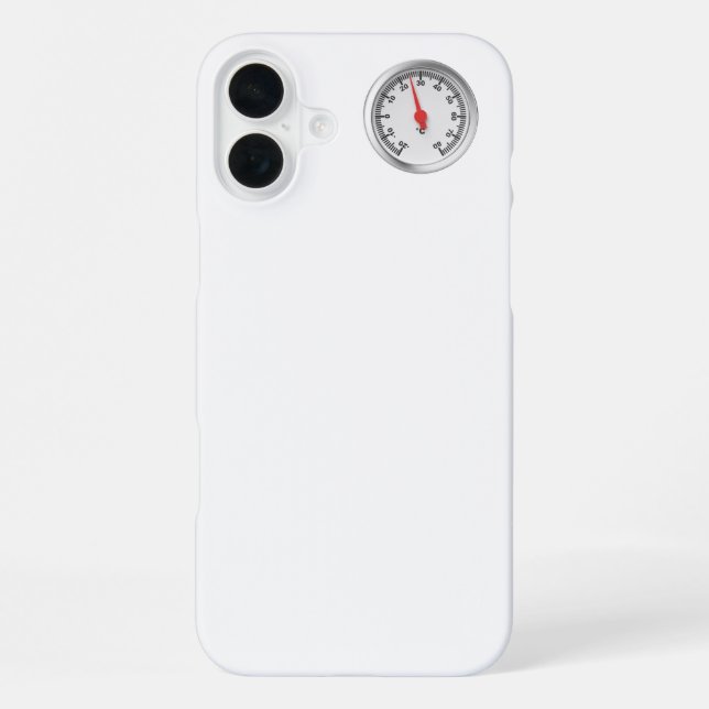 Funda Para iPhone Termómetro redondo Celsius (Reverso )