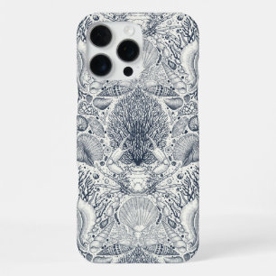 Funda Para iPhone 16 Pro Max Tesoros de la playa, conchas marinas, cangrejo, co