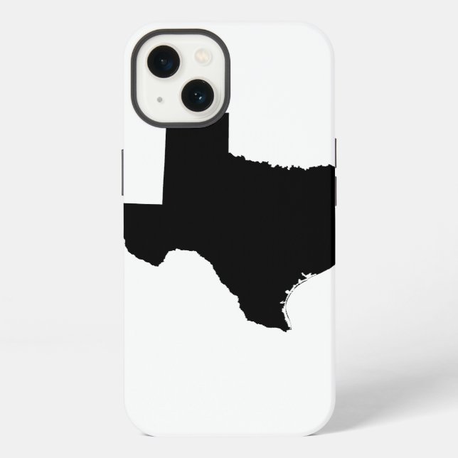 Funda Para iPhone Texas en blanco y negro (Reverso )