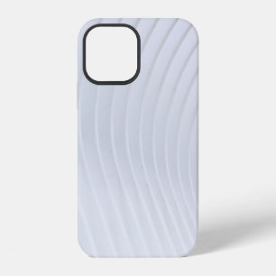 Funda Para iPhone 12 textil a rayas blancas y grises