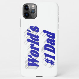 Funda Para iPhone 11Pro Max Texto azul de papá