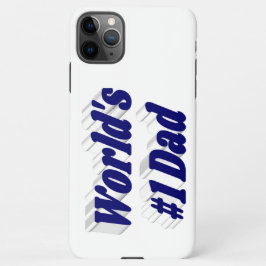 Funda Para iPhone 11Pro Max Texto azul oscuro de papá