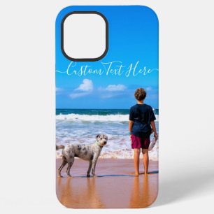 Funda Para iPhone 12 Pro Max Texto de Foto Personalizado con Mascotas