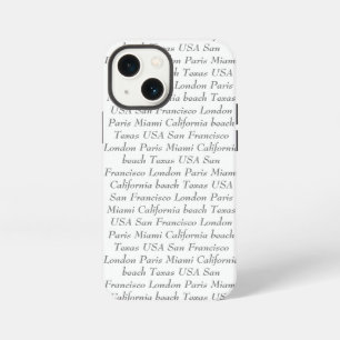 Funda Para iPhone 13 Mini Texto personalizado agregar su propio texto blanco