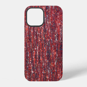 Funda Para iPhone 12 Textura Colorida de Tejido: Fondo Acogedor