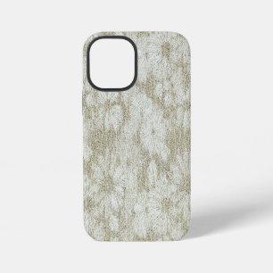 Funda Para iPhone 12 Mini Textura Cremosa Afelpada de Margarita Floral