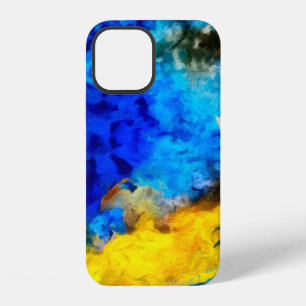 Funda Para iPhone 12 Textura de arte, fondo creativo de óleo, rayado y
