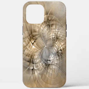 Funda Para iPhone 12 Pro Max Textura de arte fractal abstracto de tonos terroso