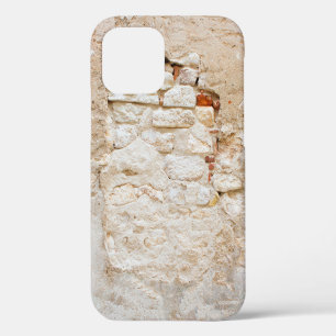 Funda Para iPhone 12 textura de cerca de pared de piedra viejaabstracta