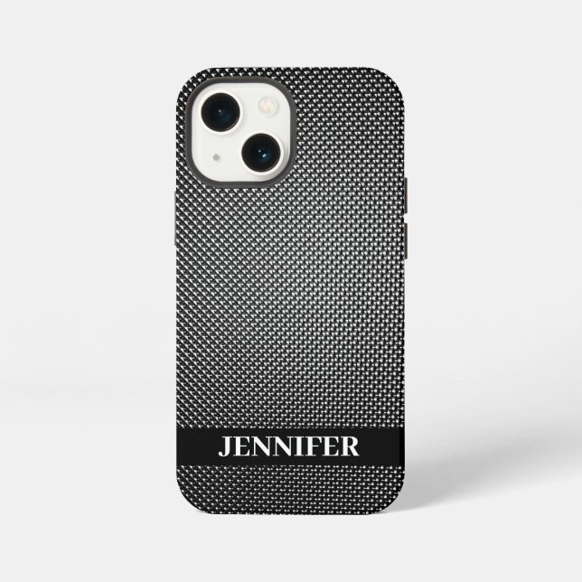 Funda Para iPhone Textura de cuadrícula abstracta (Reverso )