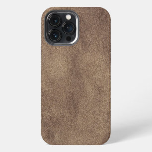 Funda Para iPhone 13 Pro Max Textura de cuero cognac desgastado vintage