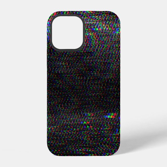 Funda Para iPhone Textura de error de pantalla de prueba. (Reverso )