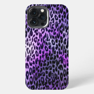 Funda Para iPhone 13 Pro Max textura de estampado animal retro de leopardo