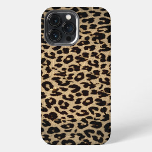 Funda Para iPhone 13 Pro Max textura de estampado de animal vintage de leopardo
