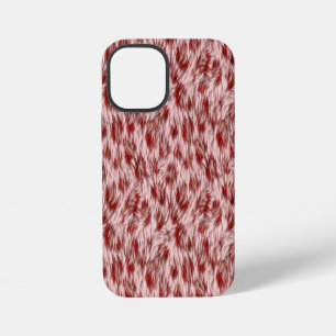 Funda Para iPhone 12 Mini Textura de fondo de tela marrón abstracto
