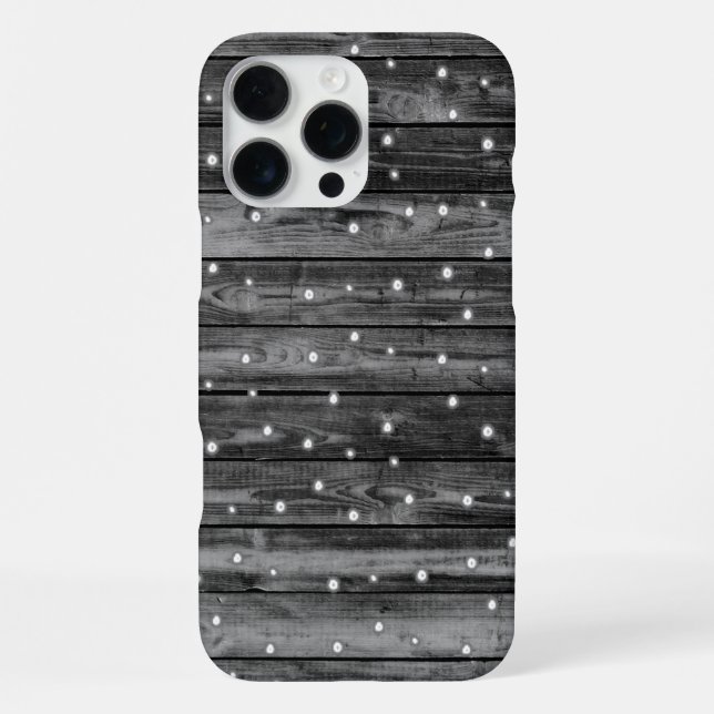Funda Para iPhone Textura de grano de madera (Reverso )