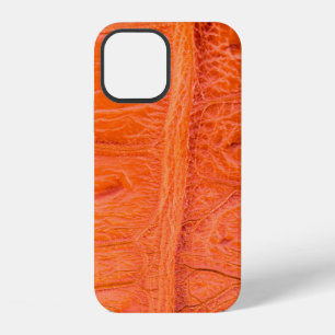 Funda Para iPhone 12 textura de la piel del vientre de cocodrilo de fon