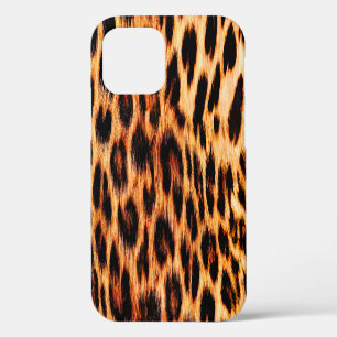 Funda Para iPhone 12 Textura de leopardo, patrón sin fisuras de animal