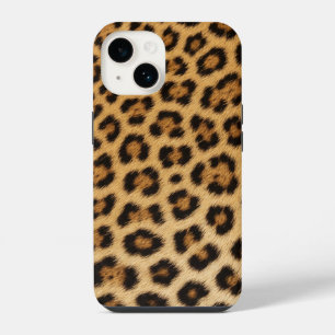 Funda Para iPhone 14 textura de leopardo piel cuero estampado animal pa