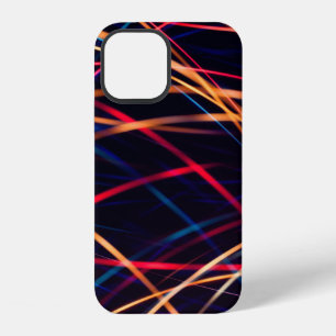 Funda Para iPhone 12 textura de luces de neón con exposición larga.abst