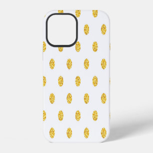 Funda Para iPhone 12 Textura de lunares de purpurina dorada