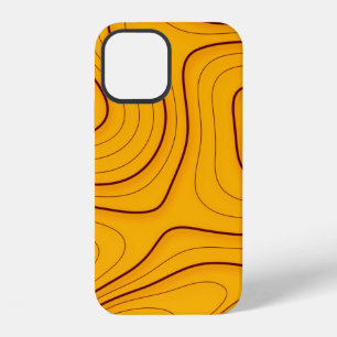 Funda Para iPhone 12 Textura de madera, fondo de abstracción linealabst