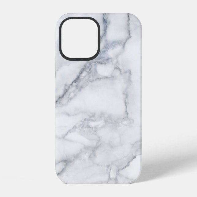 Funda Para iPhone Textura de mármol blanco (Reverso )