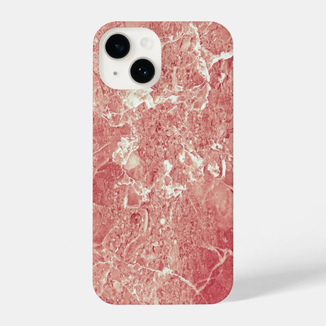 Funda Para iPhone Textura de mármol de oro Rosa (Reverso )