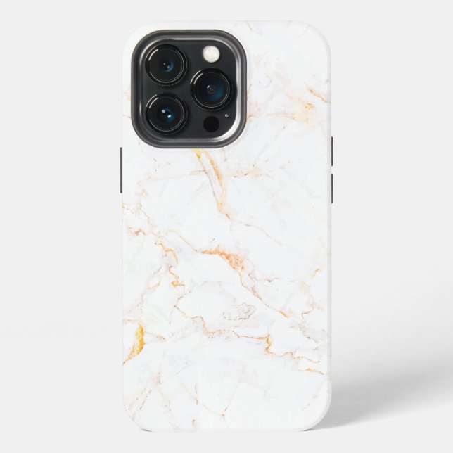 Funda Para iPhone Textura de mármol dorado (Reverso )