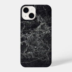 Funda Para iPhone 14 Textura de mármol negro