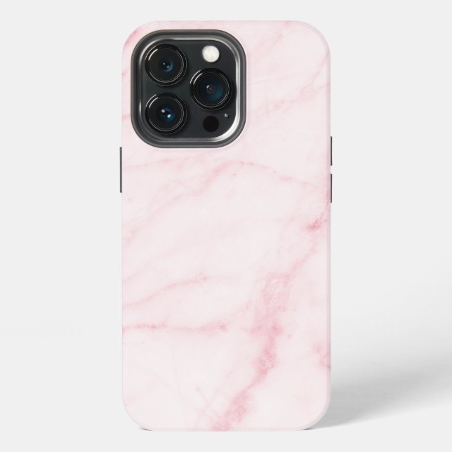Funda Para iPhone Textura de mármol rosa (Reverso )