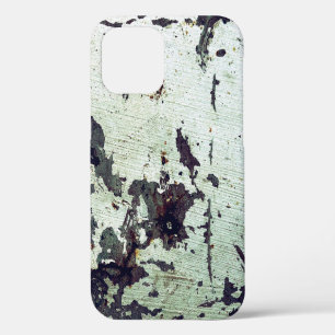 Funda Para iPhone 12 Textura de metal con rasguños y grietasabstracto,