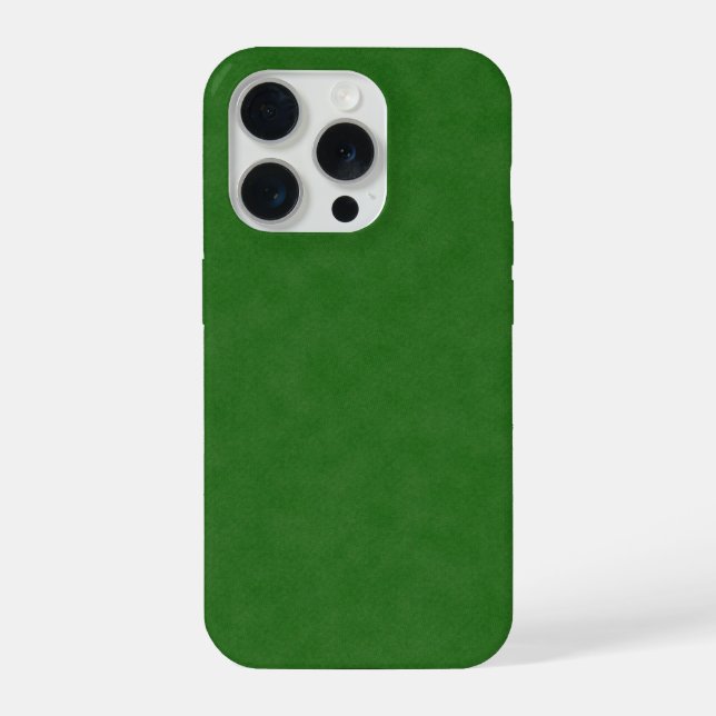 Funda Para iPhone Textura de mezclilla verde,   (Reverso )